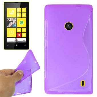 S-Line Siliconen Cover Lumia 520 (Paars)