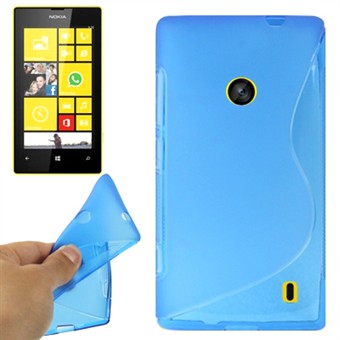 S-Line Siliconen Cover Lumia 520 (Blauw)