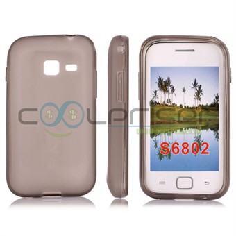 Galaxy ACE Duos eenvoudige siliconen hoes (grijs)