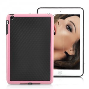 Zwarte voorkant iPad Mini 1 (roze)