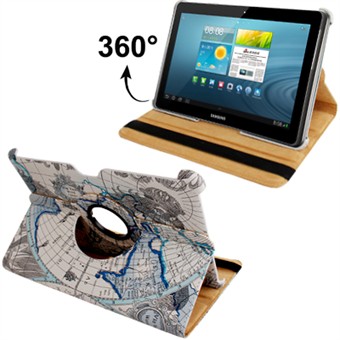 Wereldkaart Draaibare Case tab 2/3 10.1 (Blauw)