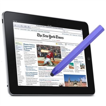 Aluminium Metal Touch Pen Tab (Paars)