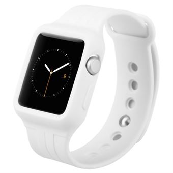 Baseus TPU / siliconen horlogeband Apple Watch Sport 38 mm - Wit