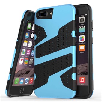 Mili camouflage cover voor iPhone 7 Plus / iPhone 8 Plus - Lichtblauw