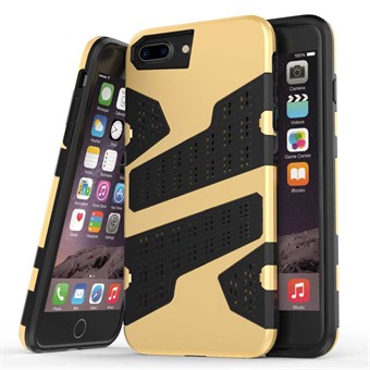 Mili camouflage cover voor iPhone 7 Plus / iPhone 8 Plus - Goud