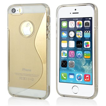 S-Line siliconen hoesje voor iPhone 5 / iPhone 5S / iPhone SE 2013 - Transparant Wit