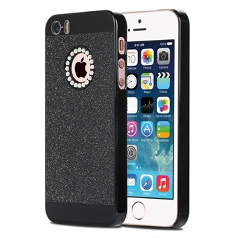 Diva design bling plastic hoesje voor iPhone 5 / iPhone 5S / iPhone SE 2013 - Zwart
