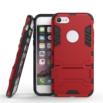 TPU en plastic hoes voor iPhone 7 / iPhone 8 - Rood