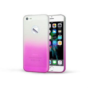 Graduate colour system siliconen hoesje voor iPhone 5 / iPhone 5S / iPhone SE 2013 - Magenta