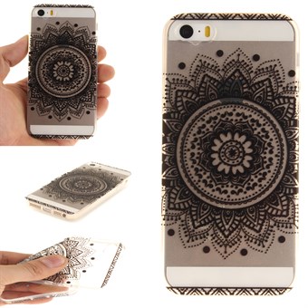Modern art siliconen hoesje voor iPhone 5 / iPhone 5S / iPhone SE 2013 - Henna