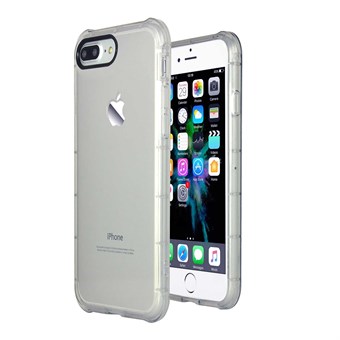 Hoekbescherming siliconen hoesje iPhone 7 Plus / iPhone 8 Plus - Grijs