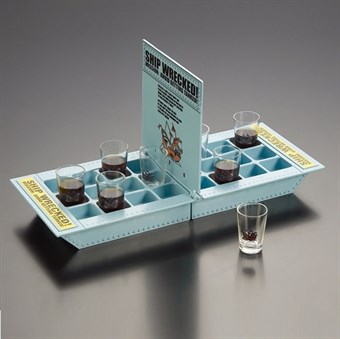 Sink Battleships drinkspel met 6 Shots glas
