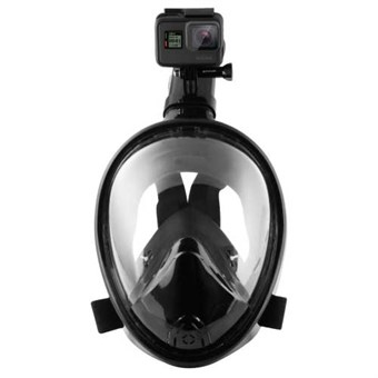 Puluz® volledig droog snorkelmasker voor GoPro L/XL - zwart