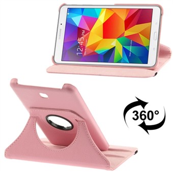 360 roterende leren hoes voor Tab 4 7.0 (roze)