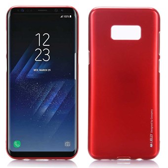 Goospery In Jelly Cover in TPU voor Samsung Galaxy S8 - Rood
