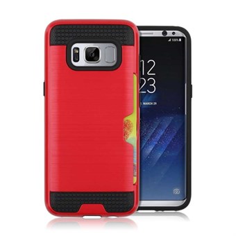 Cool slide Cover in TPU en plastic voor Samsung Galaxy S8 - Rood