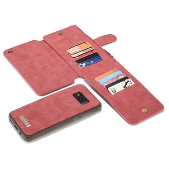 CaseMe Flip Wallet voor Samsung Galaxy S8 - Rood
