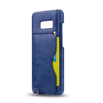 La Fashion Cover in PU-leer en hard plastic voor de Samsung Galaxy S8 Plus - Blauw 