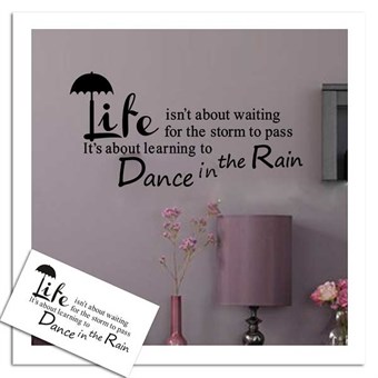 TipTop Muurstickers Dans in de regen Engelse bekende gezegden  