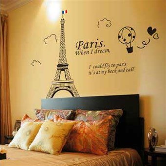 TipTop Muurstickers Parijs Eiffeltoren Patroon