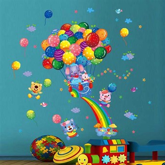 TipTop Muurstickers Kleurrijk Ballonnenpatroon