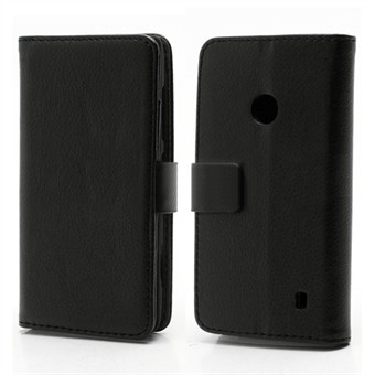 Praktisch portemonnee-etui - Lumia 520/525 (zwart)