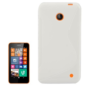 S-Line Siliconen Cover - Nokia 630 (wit)