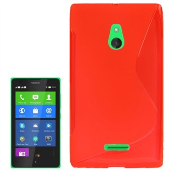 S-Line Siliconen Cover - Nokia XL (rood)