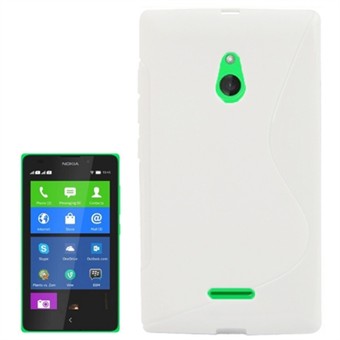 S-Line Siliconen Cover - Nokia XL (wit)
