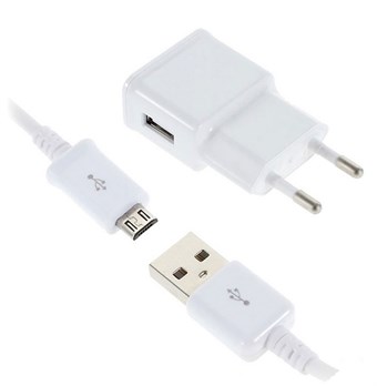 Exclusieve oplader met micro-USB-kabel - wit