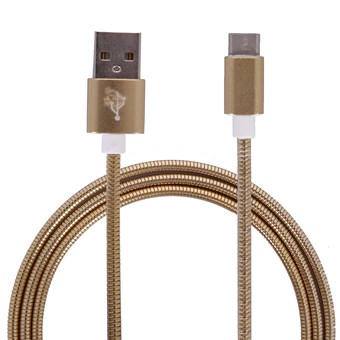 Metalen kabel USB Type C 3.1 naar USB Type A 2.0 / 1m - Goud