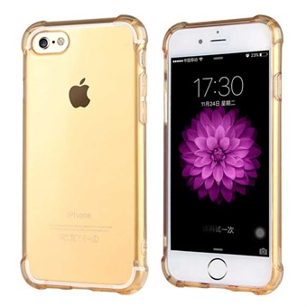 Beschermende siliconen hoes voor iPhone 7 / iPhone 8 - Goud
