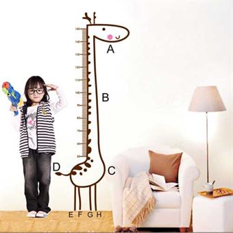 Muurstickers - Giraffe hoogtemeter