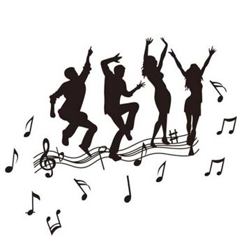 Muurstickers - Voel de muziek
