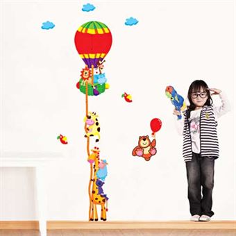 Muurstickers - Luchtballon met kinderen