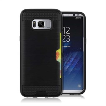 Cool slide Cover in TPU en plastic voor Samsung Galaxy S8 - Zwart