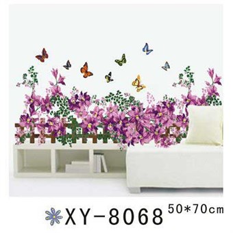 TipTop Muurstickers Vlinders en Bloemen op het Hek