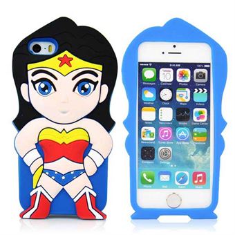 3D Siliconen Superwoman Hoes - iPhone 5 / iPhone 5S / iPhone SE 2013
