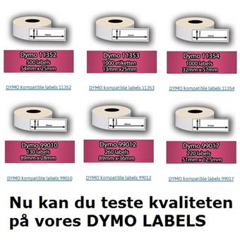 Proefpakket op Dymo Labels