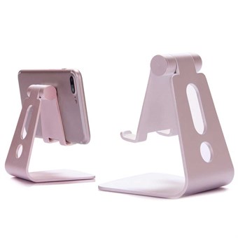  Universal Houder in aluminium voor Smartphone/ Mini Tablet - Rosé Goud