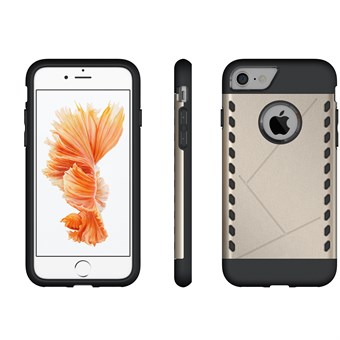 Exclusieve siliconen/plastic hoes voor iPhone 7 / iPhone 8 - Goud