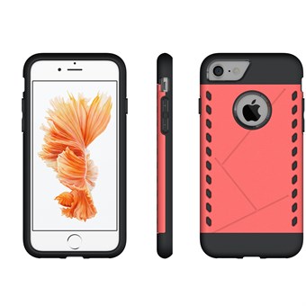 Exclusieve siliconen/plastic hoes voor iPhone 7 / iPhone 8 - Rood