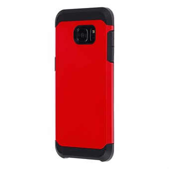 Hardcase siliconen/kunststof Samsung Galaxy S7 Edge rood