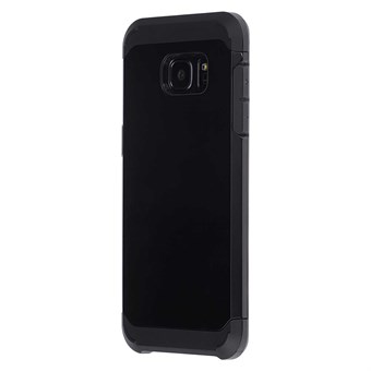 Hardcase siliconen/kunststof Samsung Galaxy S7 Edge zwart