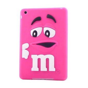 M&M 3D Rubberen hoes voor iPad Mini 1/2/3 - Roze