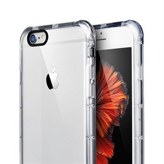 Crystal Shockproof Silicone Cover voor iPhone 6 / iPhone 6S - Doorzichtig
