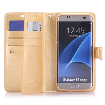 Multi Mercy leren hoesje M. Creditcard Galaxy S7 Edge goud