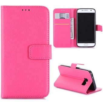 Premium creditcard hoesje Galaxy S7 (roze rood)