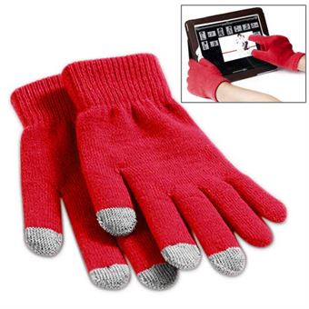 Handschoen met 3 vingers - rood