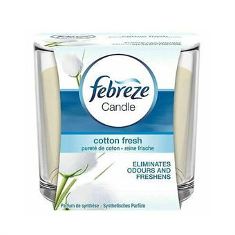 Febreze Geurkaars - Luchtverfrisser - Cotton Fresh - 100 gram